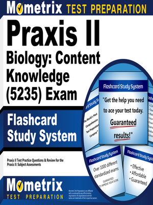cover image of Praxis II Biology: Content Knowledge (5235) Exam Flashcard Study System